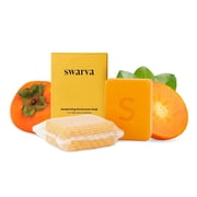 Swarva Japanese Persimmon Soap Bar for Body Odor and Aging Skin Odor, 2 Pack