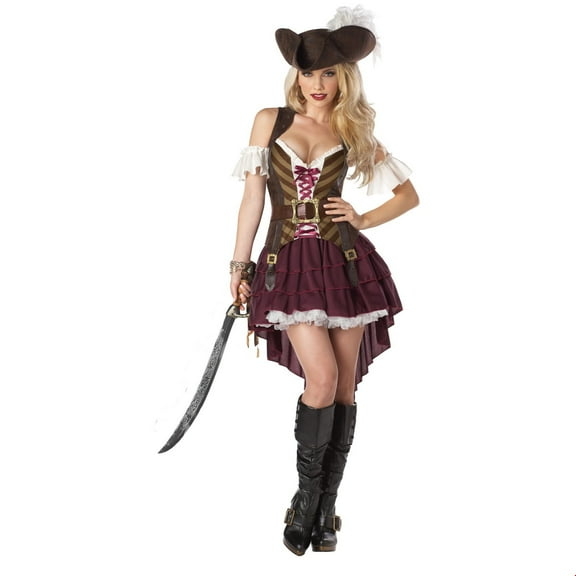 Swashbuckler Sexy Women's Halloween Fancy-Dress Costume for Adult