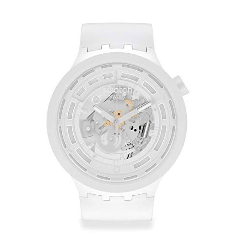 Swatch C-White Quartz Skeleton Dial Men display picture 1
