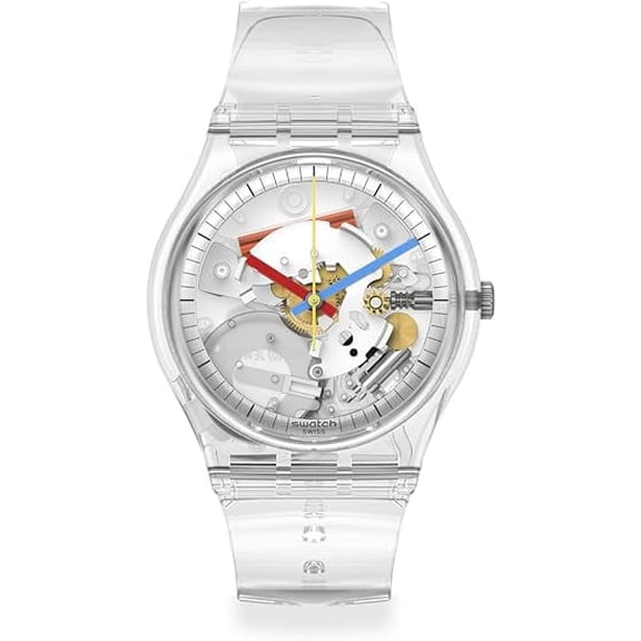 Swatch Clearly Gent Silicone Watch