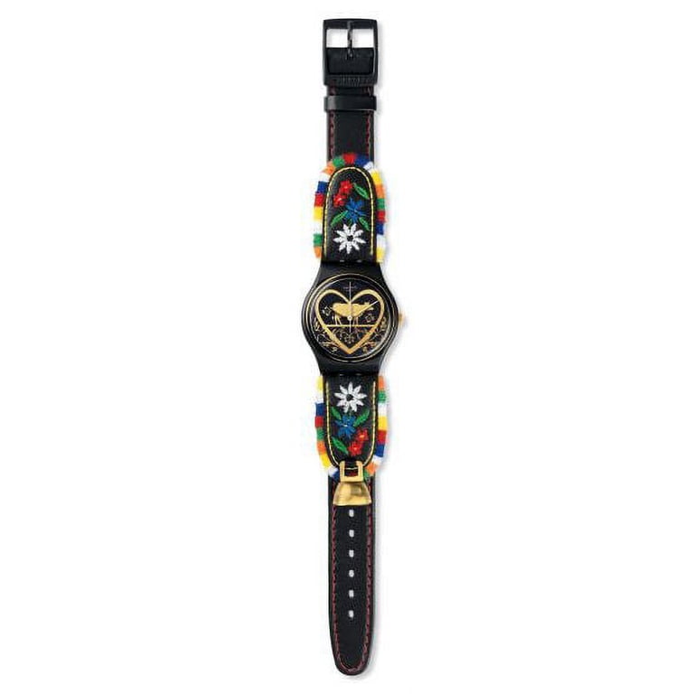 Swatch DIE GLOCKE Leather Unisex Watch GB285 - Walmart.com display picture 3