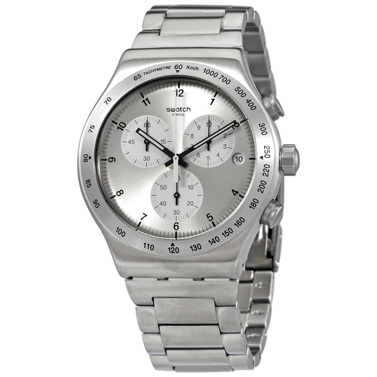 Swatch Destination Zurich Chronograph Quartz Silver Dial  display picture 3