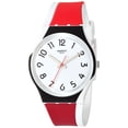 thumbnail image 1 of Swatch GW208 Unisex Redtwist Red and White Silicone Strap Watch, 1 of 3
