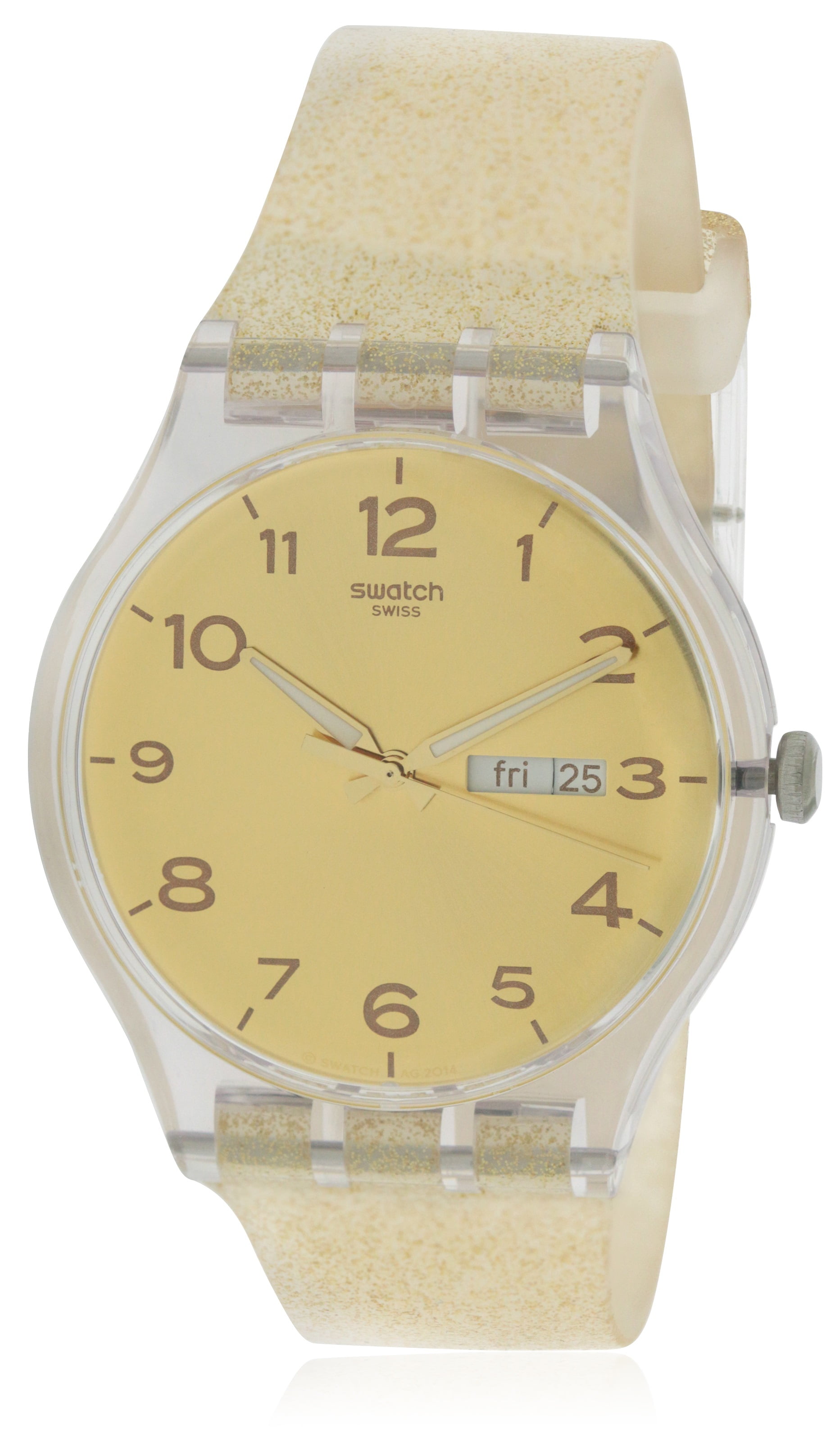 Swatch Gold Glitter Watch Swatch New Gent Nuit Doree SUOK122 - 41mm Mint Unworn Watch  main image 3