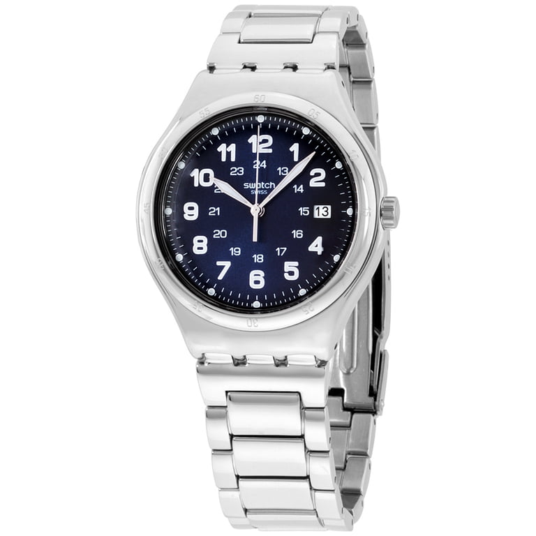 Swatch Irony Stainless Steel Watch w/Blue Dial YVS507G - DARK BLUE IRONY - Swatch® United States main image 3