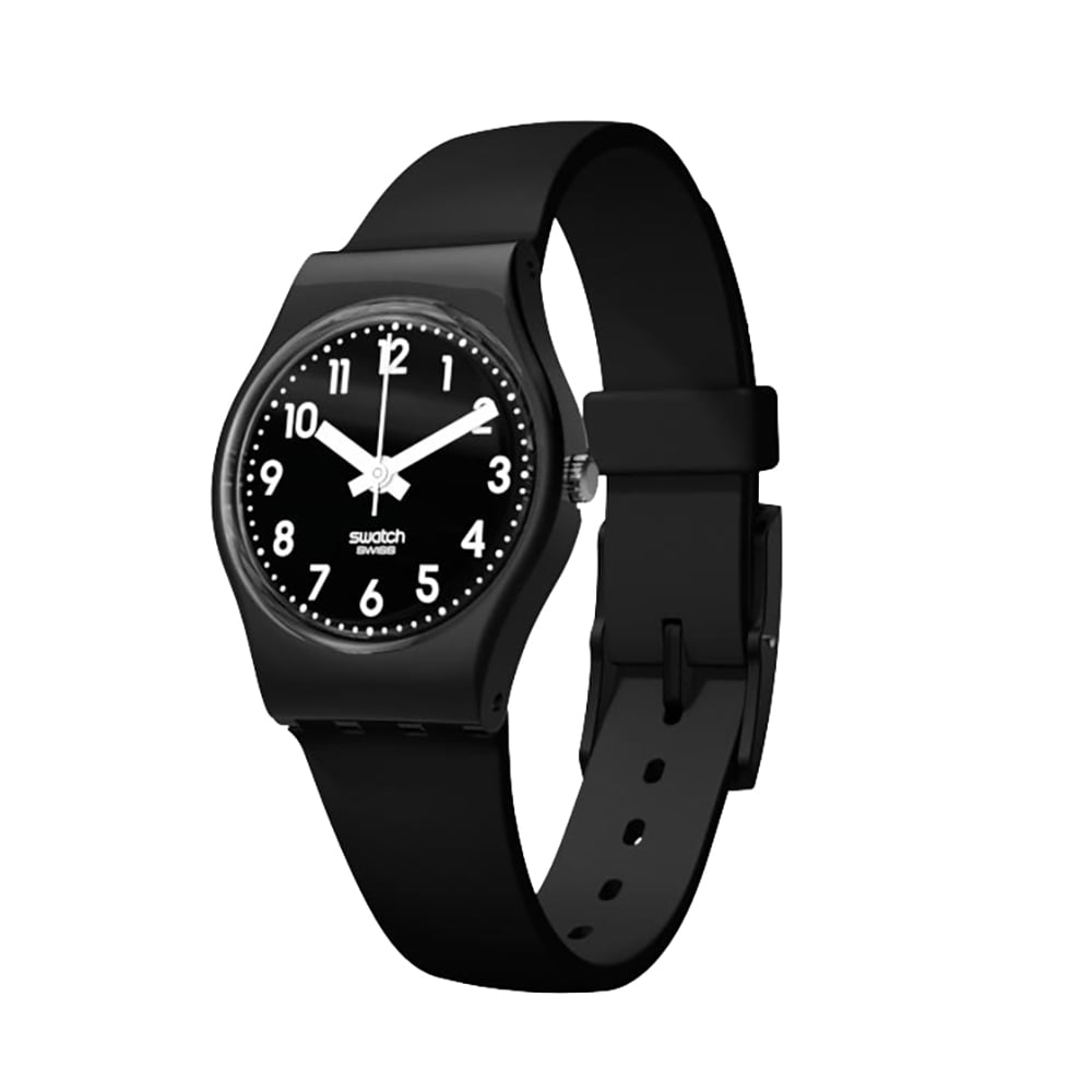 Swatch Lady Black Single Rubber Watch LB170E - Walmart.com