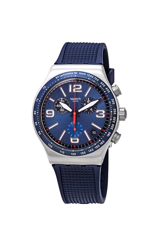 Men's Blue Grid Blue Dial Watch - YVS454