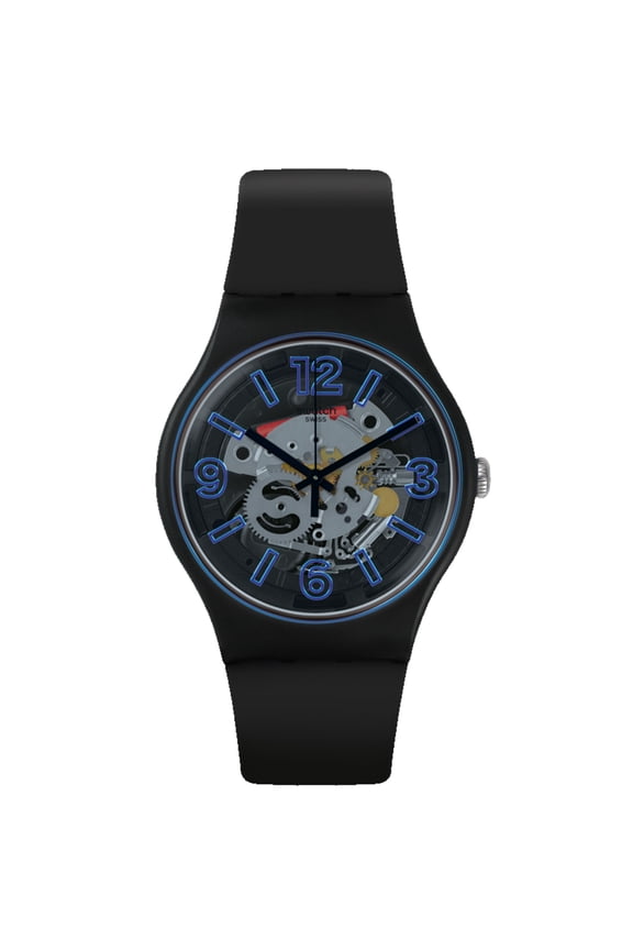 Men's Blueboost Black Dial Watch - SUOB165