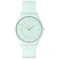 thumbnail image 1 of Swatch Men's Skin The May Collection Turquoise Lightly Green Dial Watch - SSO8G107, 1 of 2