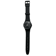 Swatch New Gent Mono Black Again Black Bio-Sourced Strap Watch