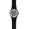 thumbnail image 1 of Swatch Originals Silver Glame Skeleton Dial Black Silicone Men's Watch SUOZ147, 1 of 3