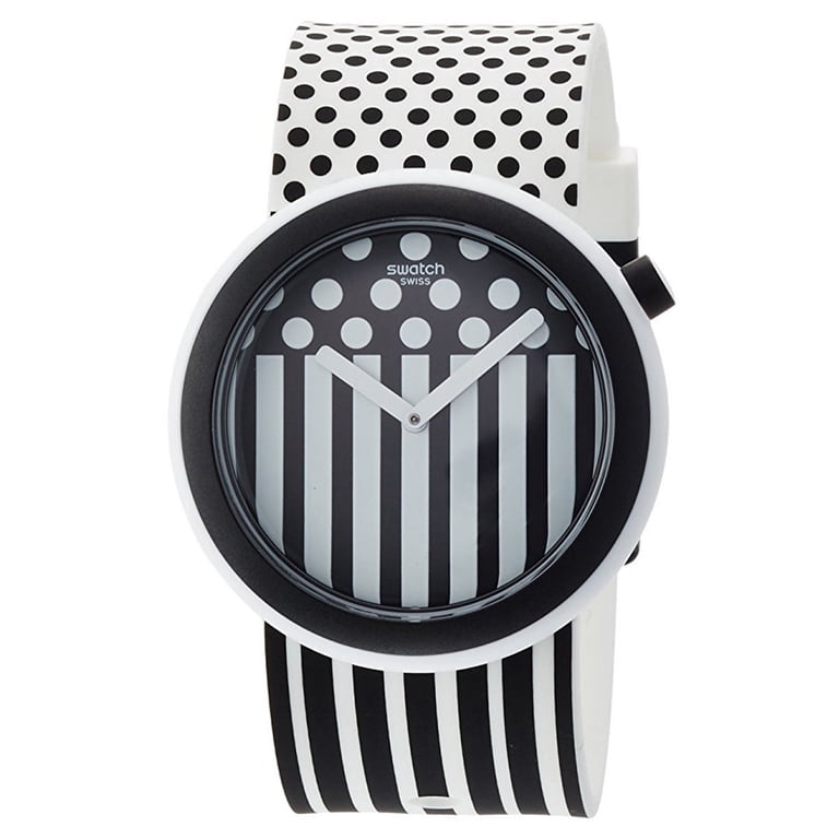 【新品/正規品】Swatch Pop 白黒 Swatch PNW101 Unisex New POP Popdancing Black and White Dial