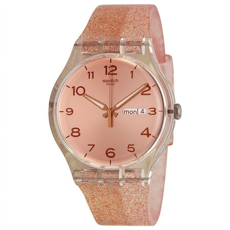 Swatch Pink Glistar Ladies Watch SUOK703 Walmart