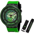 thumbnail image 1 of Swatch - SB01B125 - Big Bold Planets Quartz Mens Watch - Black/Green, 1 of 1