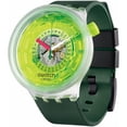 thumbnail image 1 of Swatch SB05K400 Unisex Blinded By Neon Semi Skeleton Dial Watch, 1 of 5