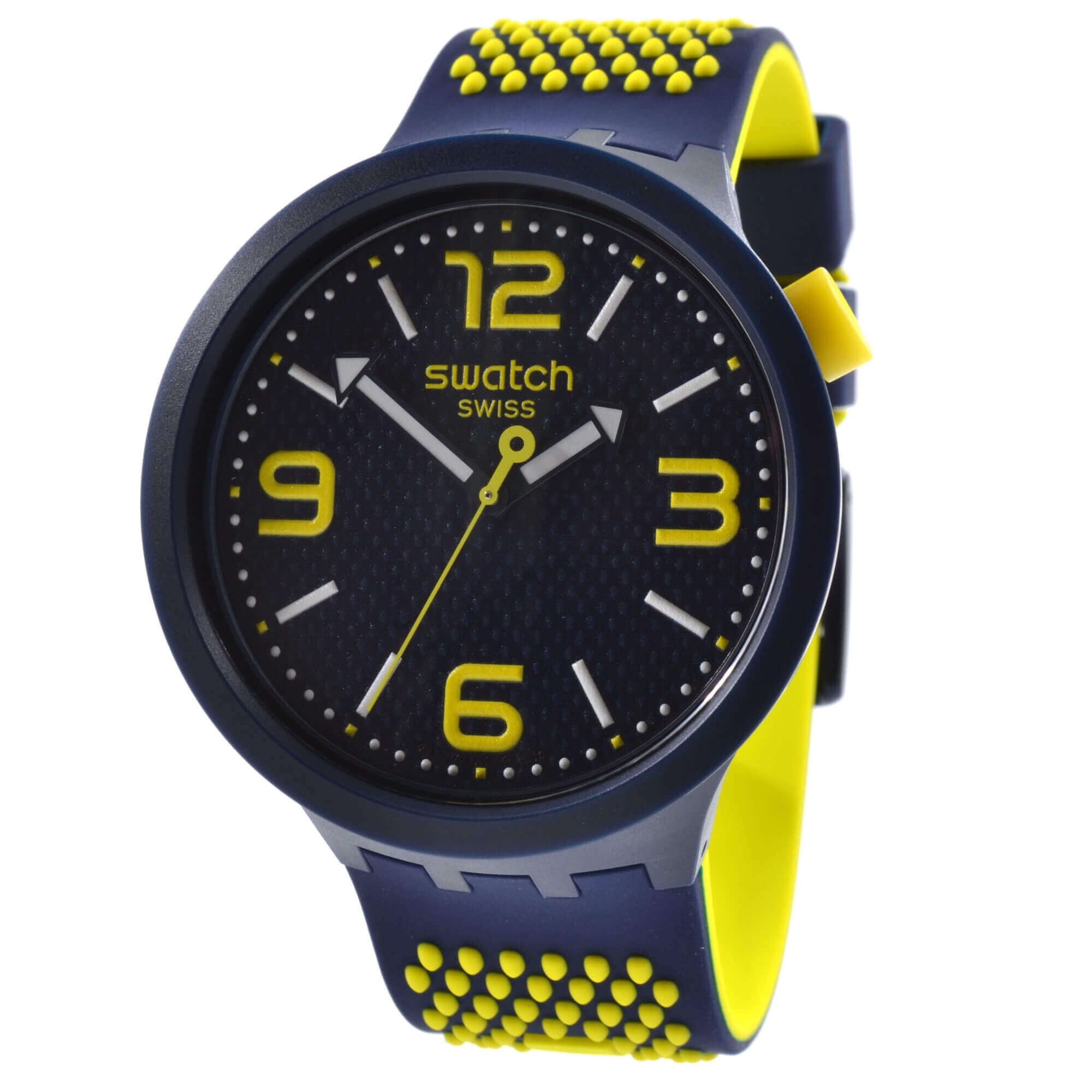 Swatch SO27N100 Men's Big Bold Bbnavy Blue Dial Rubber Strap