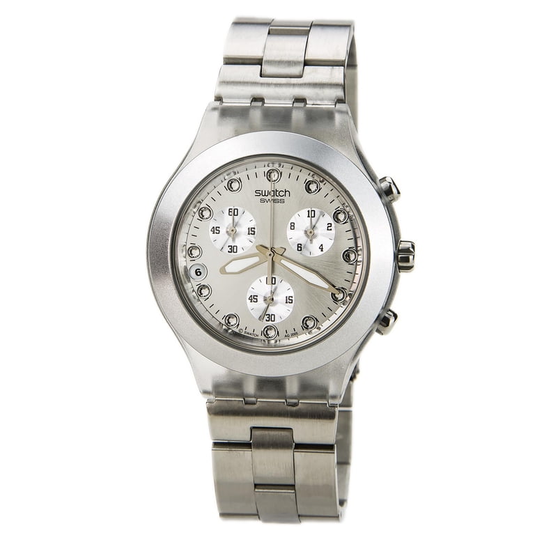Swatch Stainless Steel Chronograph Watch - Silver NEW SWISS SWATCH IRONY NEW CHRONO YVS411G SPRINKLED WATER  main image 3