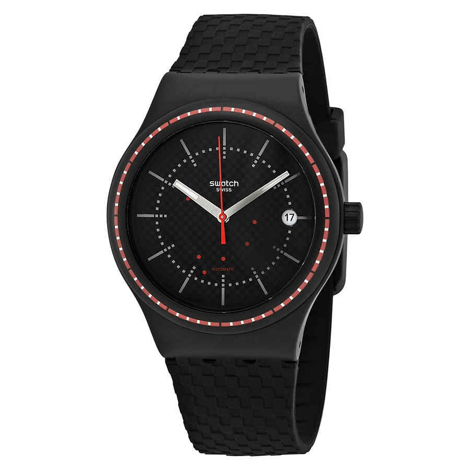Swatch Sistem Damier Automatic Checkered Black Dial Men s Watch