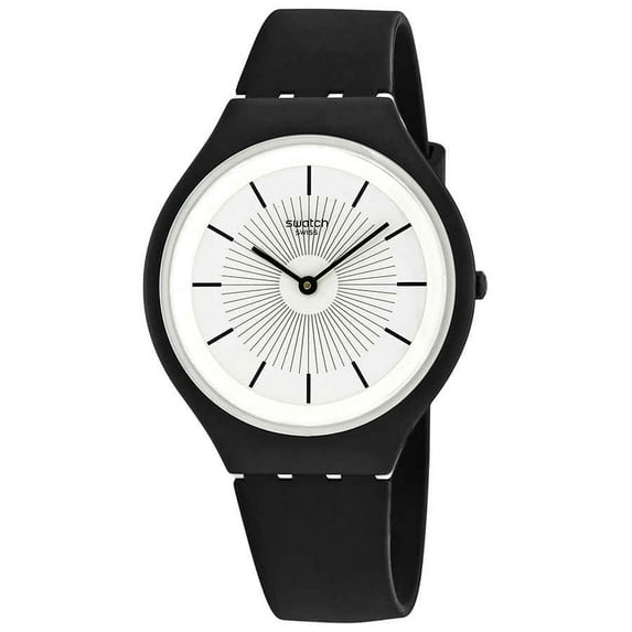 Swatch Skinnoir White Dial Unisex Watch SVUB100