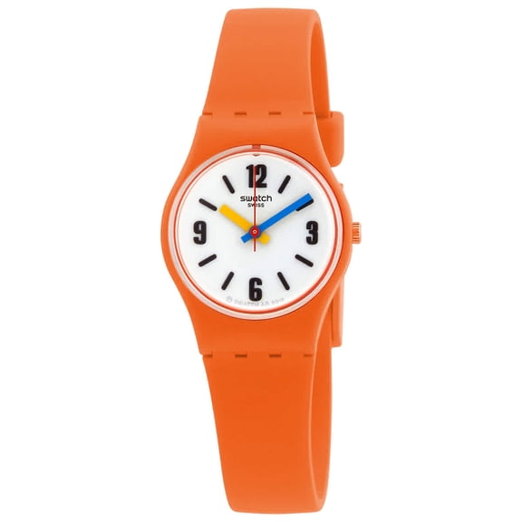 Swatch Sorange Quartz White Dial Ladies Watch LO114