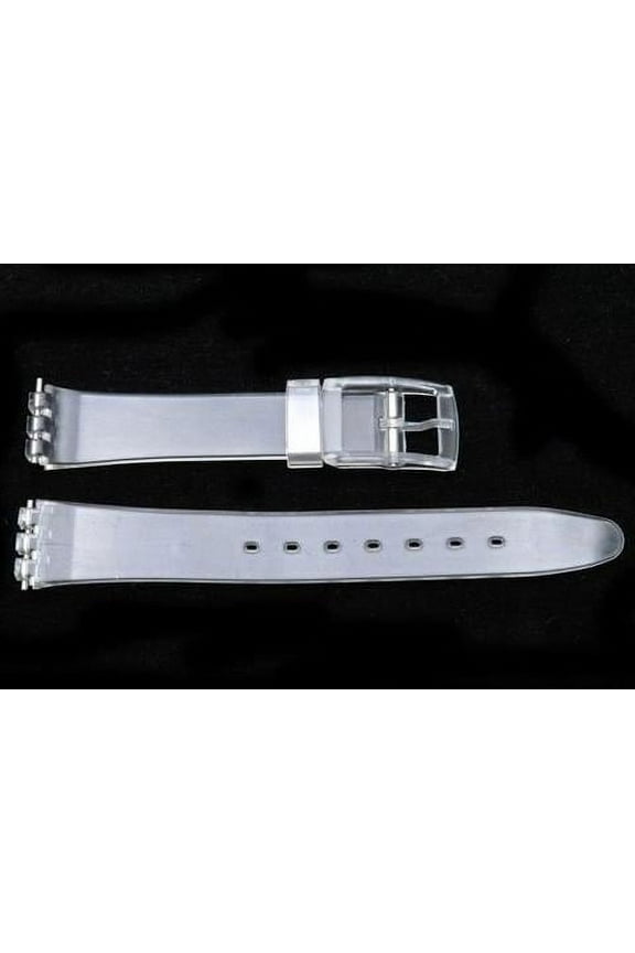 Swatch Style Replacement Plastic Clear 12mm Watch Band