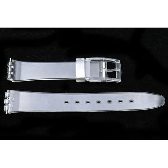 Swatch Style Replacement Plastic Clear 12mm Watch Band