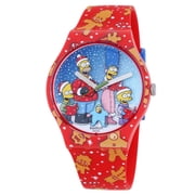 Swatch The Simpsons Collection Wondrous Winter Wonderland Quartz Blue Dial Watch SUOZ361