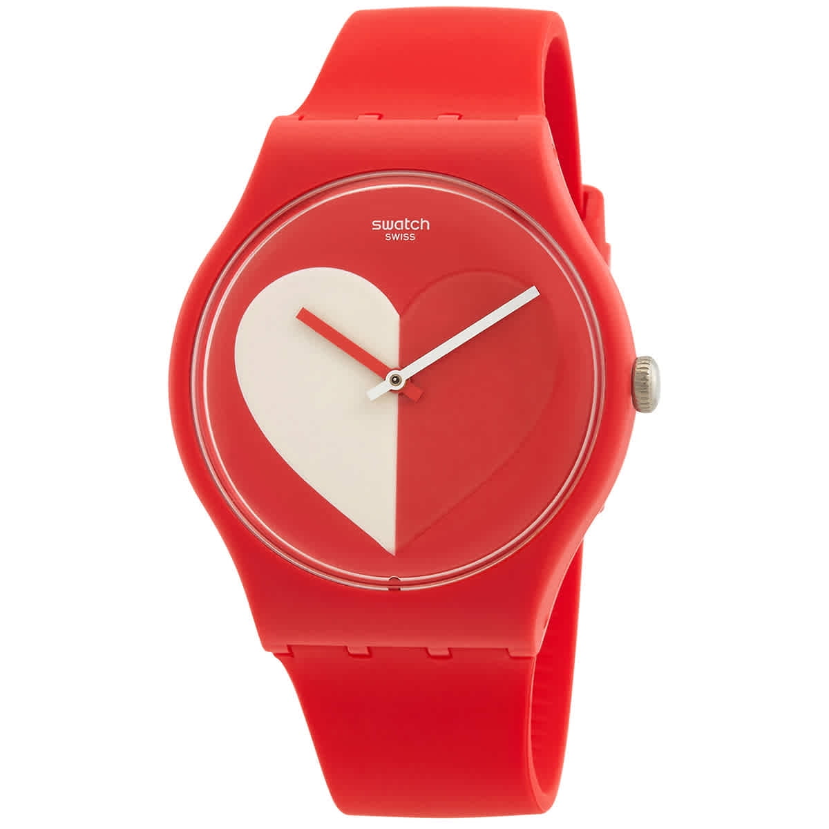 Swatch Quartz Unisex Watch with Red Dial Zambia Ubuy - Main Image