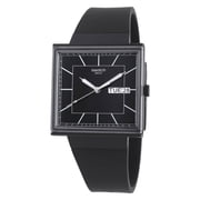 Swatch What If...Blackagain? Quartz Black Dial Unisex Watch SO34B701