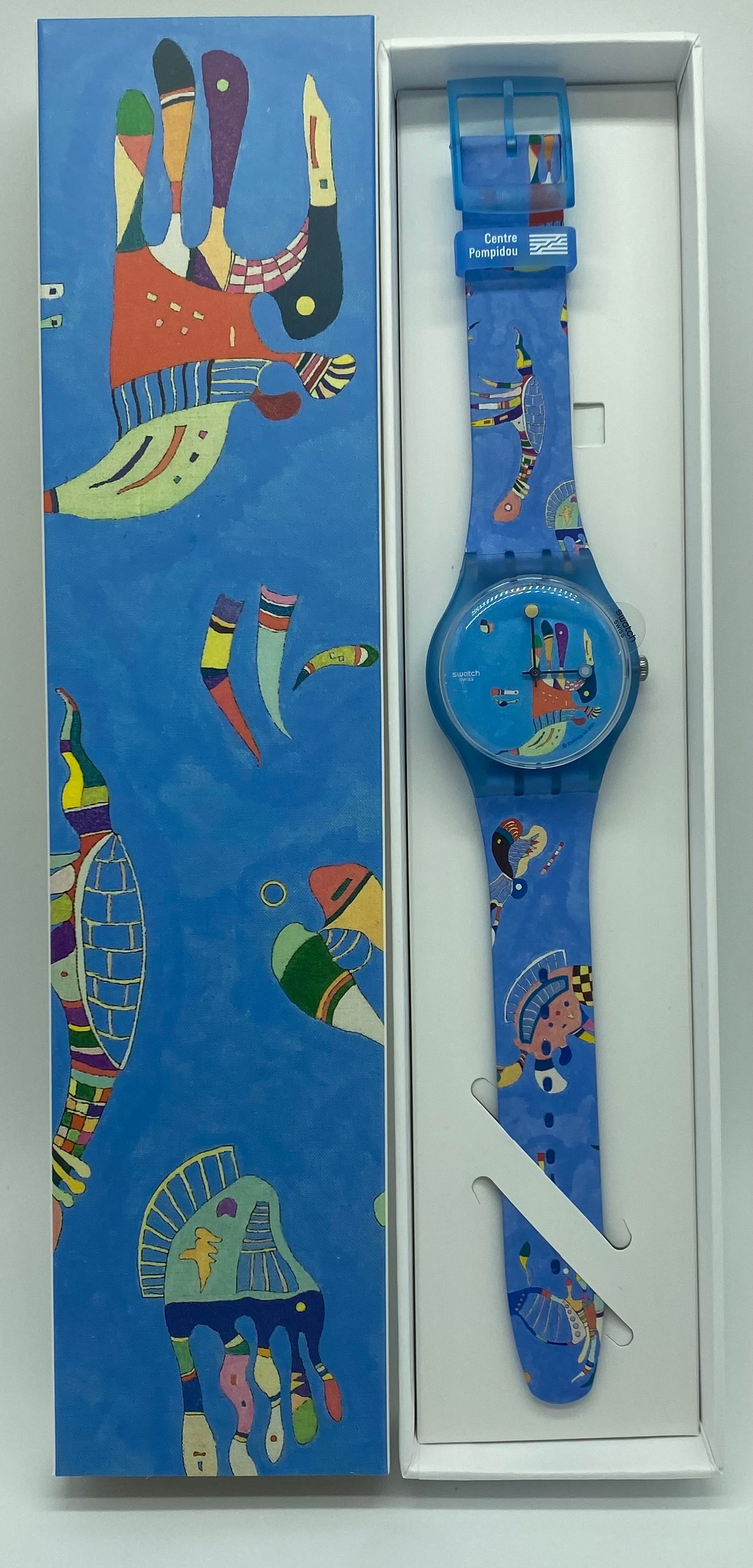 時計 Swatch BLUE SKY, BY VASSILY KANDINSKY SUOZ342 - BLUE SKY, BY VASSILY KANDINSKY - Swatch® Official