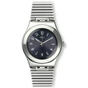 Swatch YLS186G Starling Black Dial Stainless Steel Womens Watch