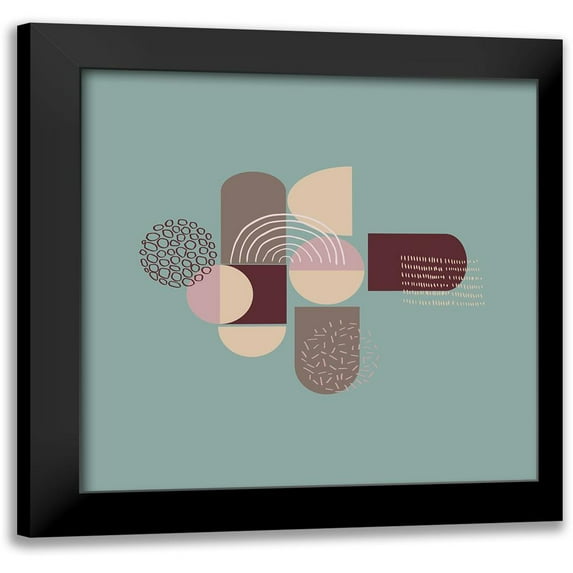 Swati, Siotia 12x12 Black Modern Framed Museum Art Print Titled - Mid Century 1