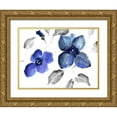 thumbnail image 1 of Swatland, Katie 14x12 Gold Ornate Wood Framed with Double Matting Museum Art Print Titled - Indigo Enchantment I, 1 of 4
