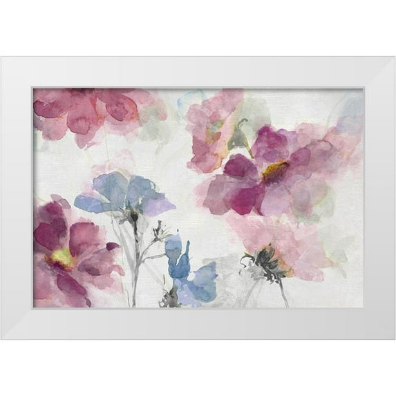 Swatland, Katie 18x13 White Modern Wood Framed Museum Art Print Titled - Prairie Wildflowers