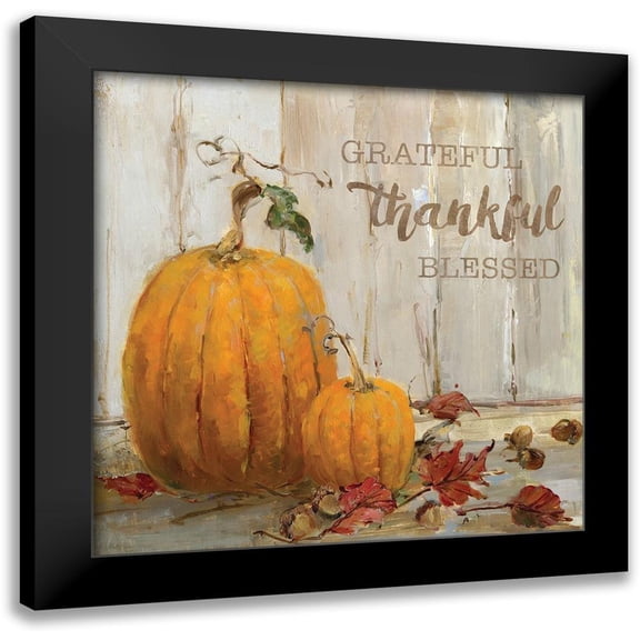 Swatland, Sally 12x12 Black Modern Framed Museum Art Print Titled - Pumpkin Patch I