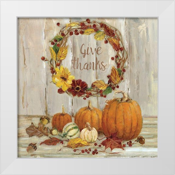 Swatland, Sally 12x12 White Modern Wood Framed Museum Art Print Titled - Pumpkin Patch V