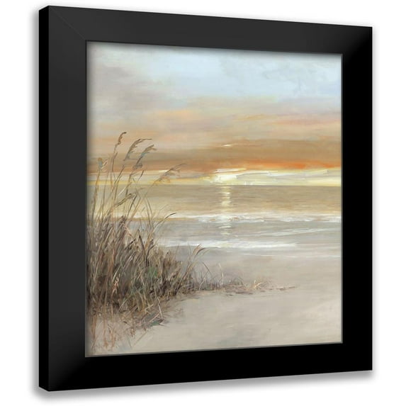 Swatland, Sally 12x14 Black Modern Framed Museum Art Print Titled - Malibu Sunset