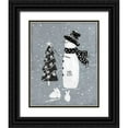 thumbnail image 1 of Swatland, Sally 12x14 Black Ornate Wood Framed with Double Matting Museum Art Print Titled - Galvanized Snowman II, 1 of 4