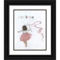 thumbnail image 1 of Swatland, Sally 12x14 Black Ornate Wood Framed with Double Matting Museum Art Print Titled - Girl Catching Wind, 1 of 4