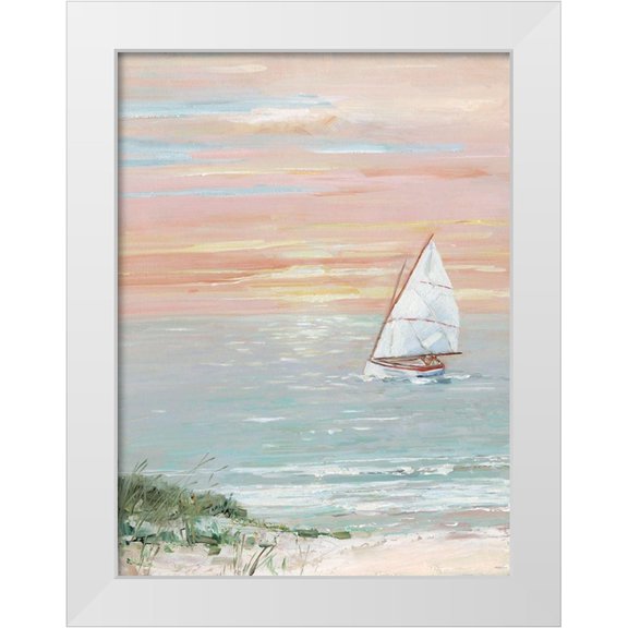 Swatland, Sally 12x14 White Modern Wood Framed Museum Art Print Titled - Come Sail Away