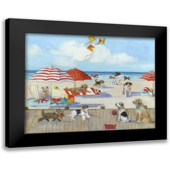 Swatland, Sally 14x12 Black Modern Framed Museum Art Print Titled - Beach Bark Park II