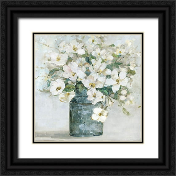 Swatland, Sally 15x15 Black Ornate Wood Framed with Double Matting Museum Art Print Titled - Cottage Charmer III