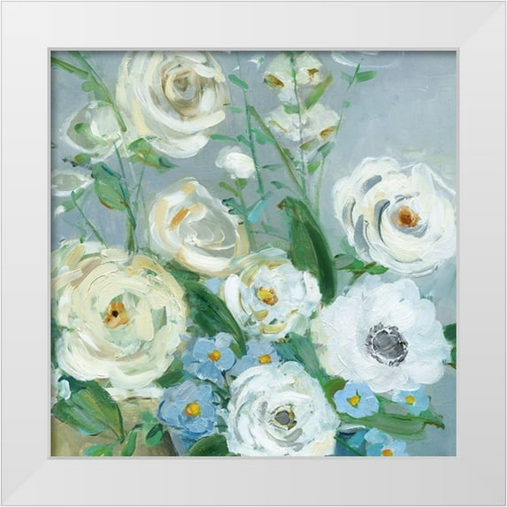 Swatland, Sally 15x15 White Modern Wood Framed Museum Art Print Titled - Painterly Garden II