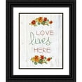 thumbnail image 1 of Swatland, Sally 15x18 Black Ornate Wood Framed with Double Matting Museum Art Print Titled - Love Lives Here, 1 of 4