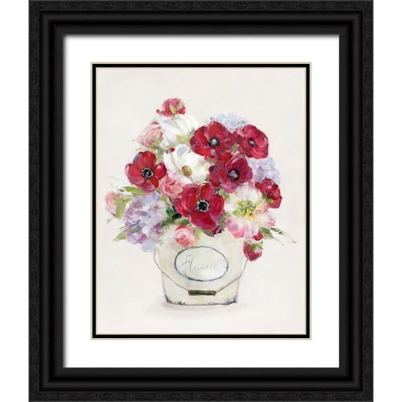 Swatland, Sally 15x18 Black Ornate Wood Framed with Double Matting Museum Art Print Titled - Perennial Jewels II