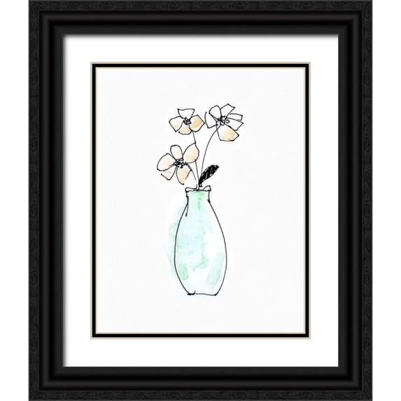 Swatland, Sally 15x18 Black Ornate Wood Framed with Double Matting Museum Art Print Titled - Petite Arrangement III