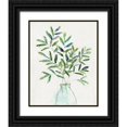 thumbnail image 1 of Swatland, Sally 15x18 Black Ornate Wood Framed with Double Matting Museum Art Print Titled - Spring Greenery Arrangement I, 1 of 4