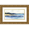 thumbnail image 1 of Swatland, Sally 18x11 Gold Ornate Wood Framed with Double Matting Museum Art Print Titled - Indigo Bay, 1 of 4