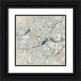 thumbnail image 1 of Swatland, Sally 20x20 Black Ornate Wood Framed with Double Matting Museum Art Print Titled - Blue Bird Melody, 1 of 4