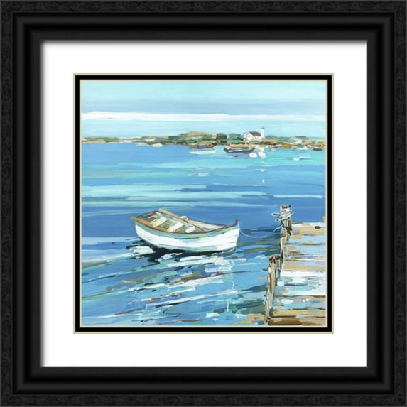 Swatland, Sally 20x20 Black Ornate Wood Framed with Double Matting Museum Art Print Titled - Serenity Row II